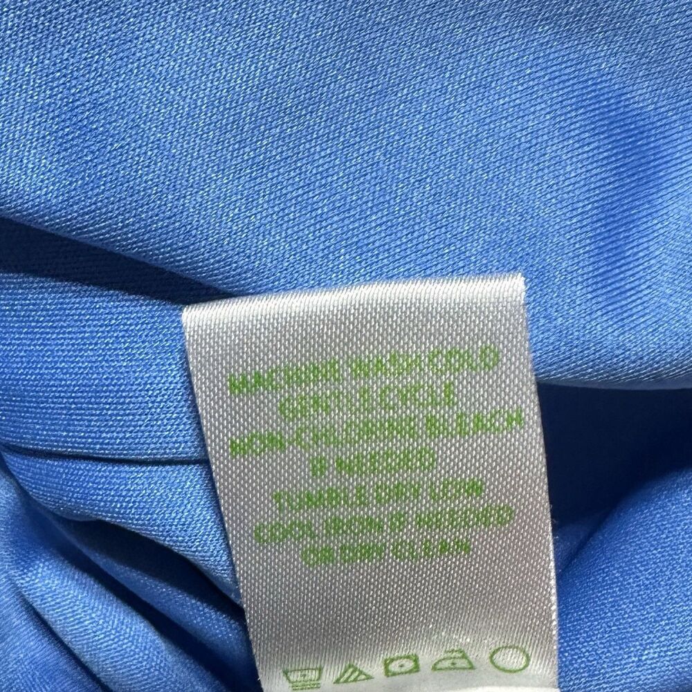 Lilly Pulitzer Size M ALEXA Blue Crochet Lace Dress Sleeveless Zip Charm Shift - Picture 8 of 12